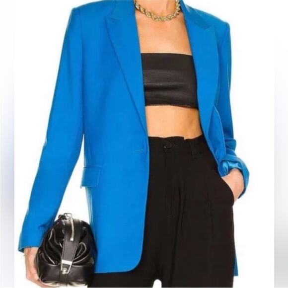 NEW Bardot Sandie Blazer in Cobalt Size Small - Picture 2 of 11